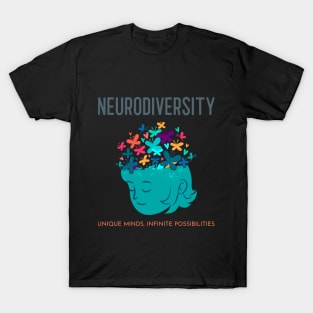 Unique Minds, Infinite Possibilities - Neurodiversity T-Shirt